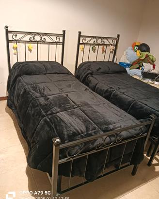 LETTO SINGOLO FERRO BATTUTO