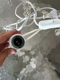 Lampada riscaldante per rettili con porta lampada