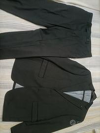 Abito nero uomo tg. 50 completo giacca e pantalone