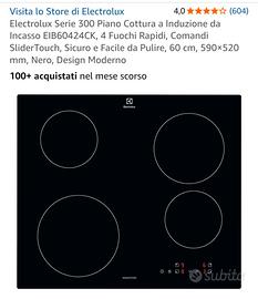 Piano cottura ad induzione Electrolux da 4 fuochi