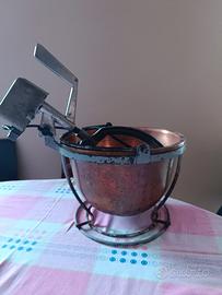 Paiolo rame per polenta 5 litri