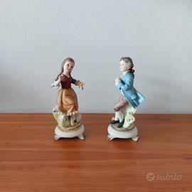 Coppia statuette ragazzi vintage Capodimonte