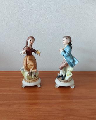 Coppia statuette ragazzi vintage Capodimonte