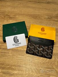 Portacarte Goyard Saint Sulpice Nero e Marrone