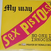 SEX PISTOLS 45 giri "7 MY WAY - VINILE TRASPARENTE