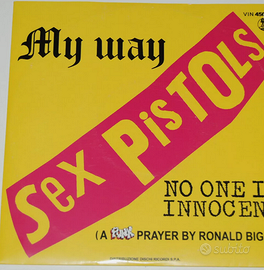 SEX PISTOLS 45 giri "7 MY WAY - VINILE TRASPARENTE