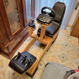 ⭐ Postazione Supporto Simulatore di Guida in Legno