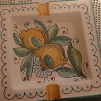 Fine posacenere dipinto a mano Ischia