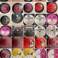 Dischi in bachelite per grammofono