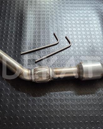 Downpipe inox tubo 200 celle vw audi 1.5 tsi 150cv