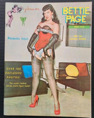 rivista da collezione Focus on Bettie Page 