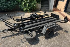 Carrello porta moto 3 posti ellebi