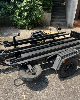 Carrello porta moto 3 posti ellebi