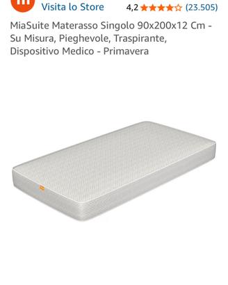 RIBASSO-NUOVO Materasso singolo - Misure 90x200x12