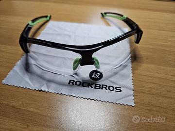 Occhiali sportivi trasparenti Rockbros con portale