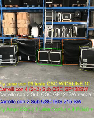 Impianto AUDIO QSC WIDELINE 10
