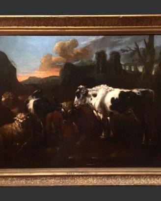 Dipinti antico del 600 attribuito a Rosa da Tivoli