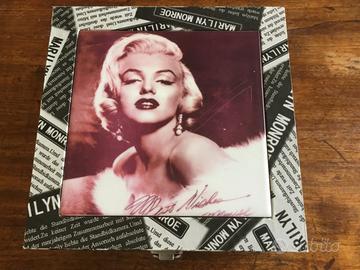 Marilyn Monroe Scatola legno 26 x 26 H 12 cm