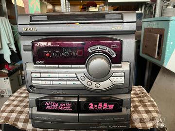 Impianto HI-FI compatto anni 90 AIWA