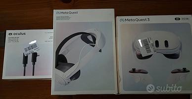 Meta Quest 3 512GB Cuffie VR - Bianco + ACCESSORI