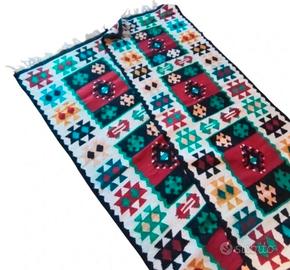 Coppia antichi tappeti Kilim Qashqai 