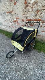 Rimorchio bici e passeggino 2 in 1