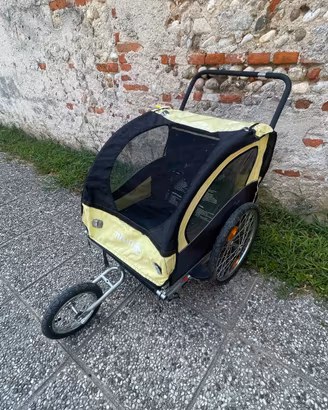 Rimorchio bici e passeggino 2 in 1