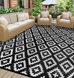 Tappeto da Esterno 180x270cm Impermeabile Tappeto