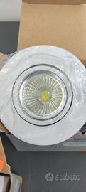 3 faretti LED orientabili incasso 7W bianchi luce
