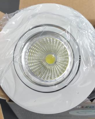 3 faretti LED orientabili incasso 7W bianchi luce