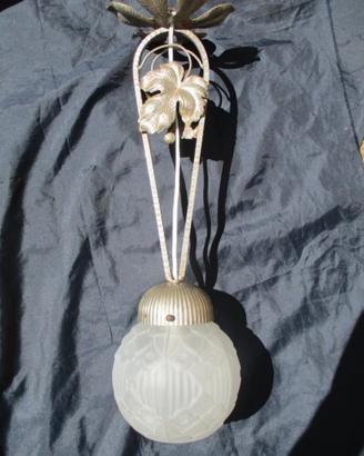 Lampadario a sospensione Art Decò del 1930