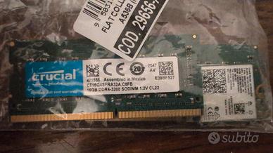 ram 32gb 2x16  ddr4 crucial