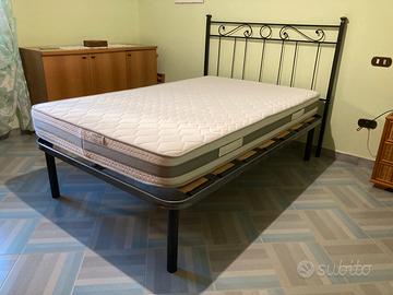 Letto 120x200 in ferro + materasso ortopedico