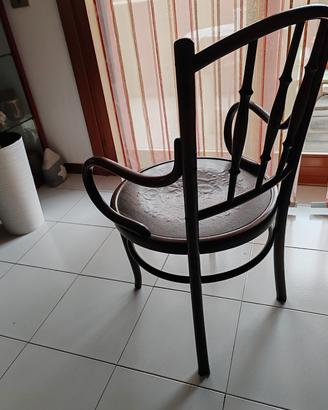 sedia vintage  Thonet  originale legno curvato