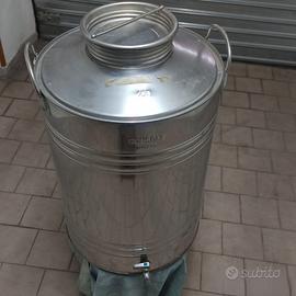 Bidone in acciaio inox litri 100