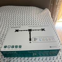 Staffa per 3 monitor