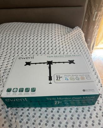 Staffa per 3 monitor