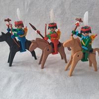 playmobil 3X arcere indiano a cavallo