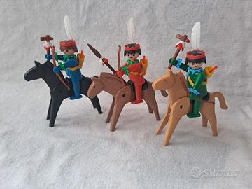 playmobil 3X arcere indiano a cavallo