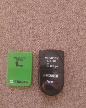 Memory card ps1 - 2 pezzi