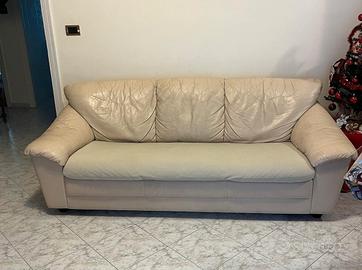 Divano Letto in pelle 3 Posti Divani & Divani 
