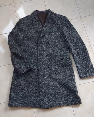 Cappotto uomo lungo XL doppiopetto lana