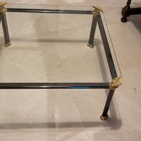 tavolino con cristallo 