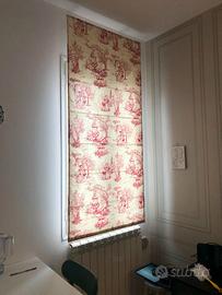 Coppia di tende fantasia Toile de Jouy e struttura