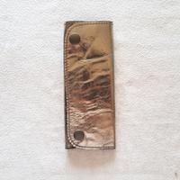 Astuccio Portachiavi vintage vera pelle argento 6g