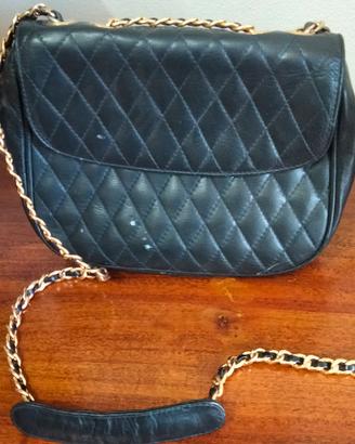 Tracolla donna Blu in pelle 