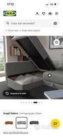 Divano angolare IKEA con contenitore – Buono stato