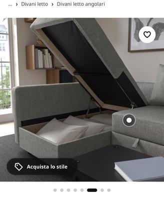 Divano angolare IKEA con contenitore – Buono stato