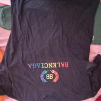 originale t-shirt balenciaga rainbow logo