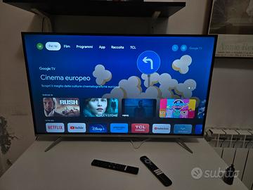 smart tv TCL 4K 43 pollici google tv alexa